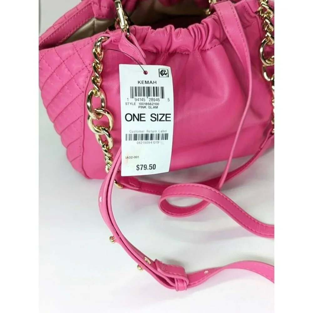 I.N.C. International Concepts Kemah Chain Medium Satchel in Pink (MSRP$ $80)